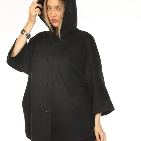 Black Suede Pockets Designer Light Jacket - Picture 4 of 5